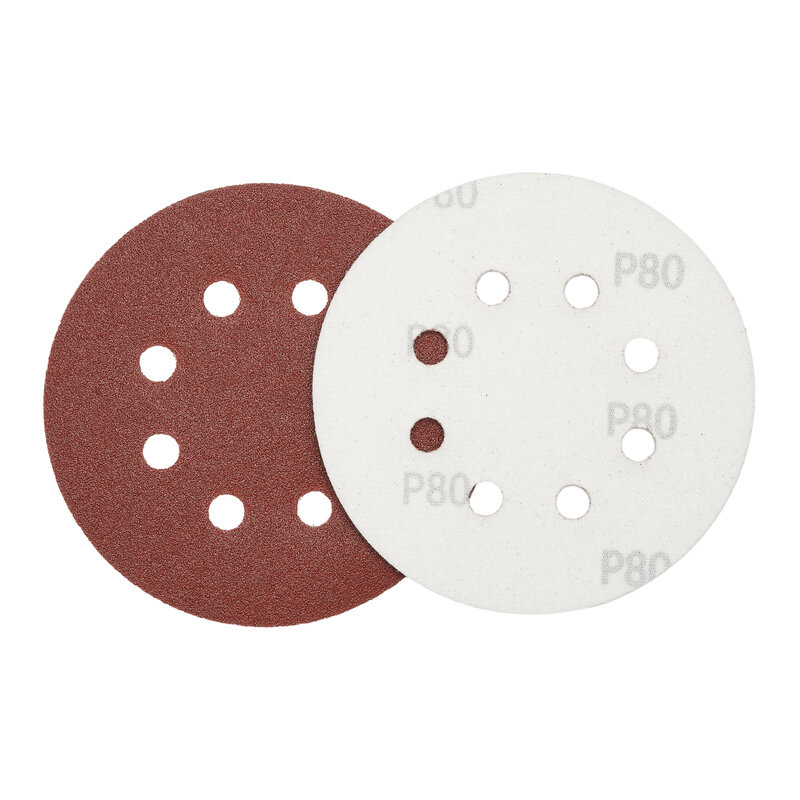 Lixar discos para polimento e polimento, 5 polegadas, 8 furos, grão 40-2000, 20pcs