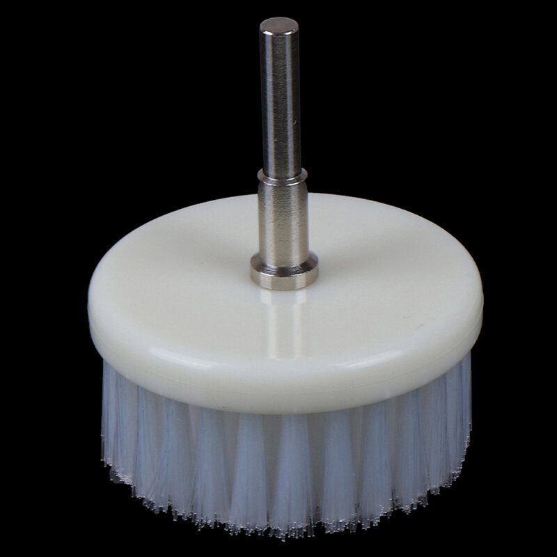 Testa della spazzola alimentata con trapano morbido di alta qualità 60mm di diametro Nanowire + pulizia in plastica per interni auto per moquette