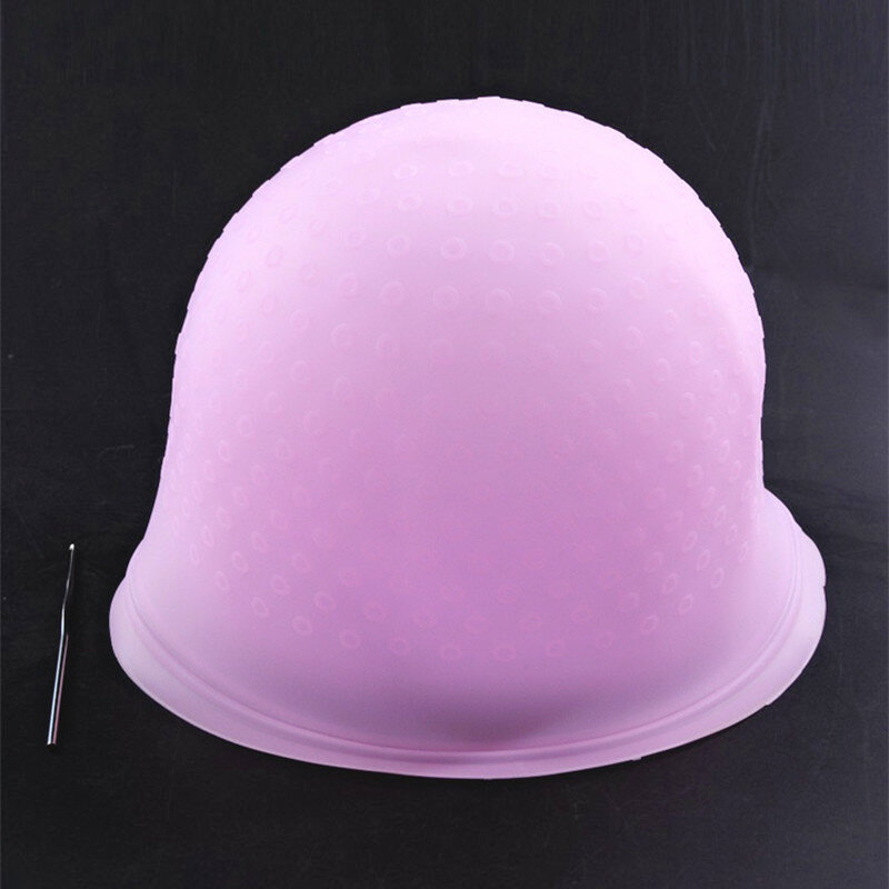 ซิลิโคนสีผมหมวกเข็ม Professional สีเน้น Reusable ชุด Frosting Dyeing เครื่องมือร้านเสริมสวย