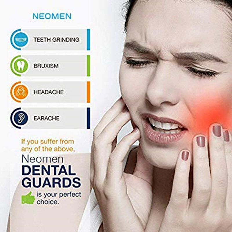 4ชิ้น/กล่อง Anti Snore Mouthpiece ซิลิโคนวัสดุ2ปกติ + 2ขนาดใหญ่ป้องกันฟันและลดเสียงกรน Anti-Snore อุปกรณ์
