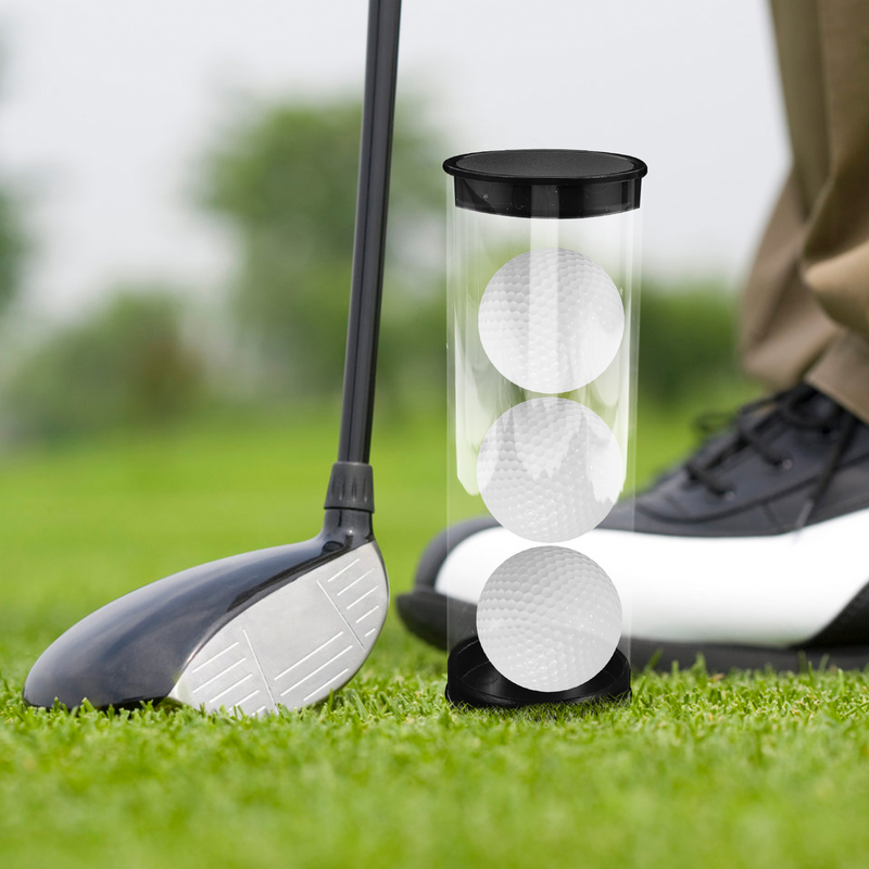 Kotak Display bola golf plastik dapat digunakan kembali casing bola golf bola menampilkan kotak bola golf toko sarung bola golf tabung bola