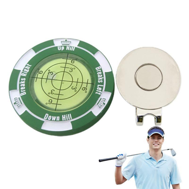 Golf Hat Clip Golf Ball Marker Golf Club Hat caps Clip Golf Level Meter High Precision Putting Tools Golf Supplies Accessories