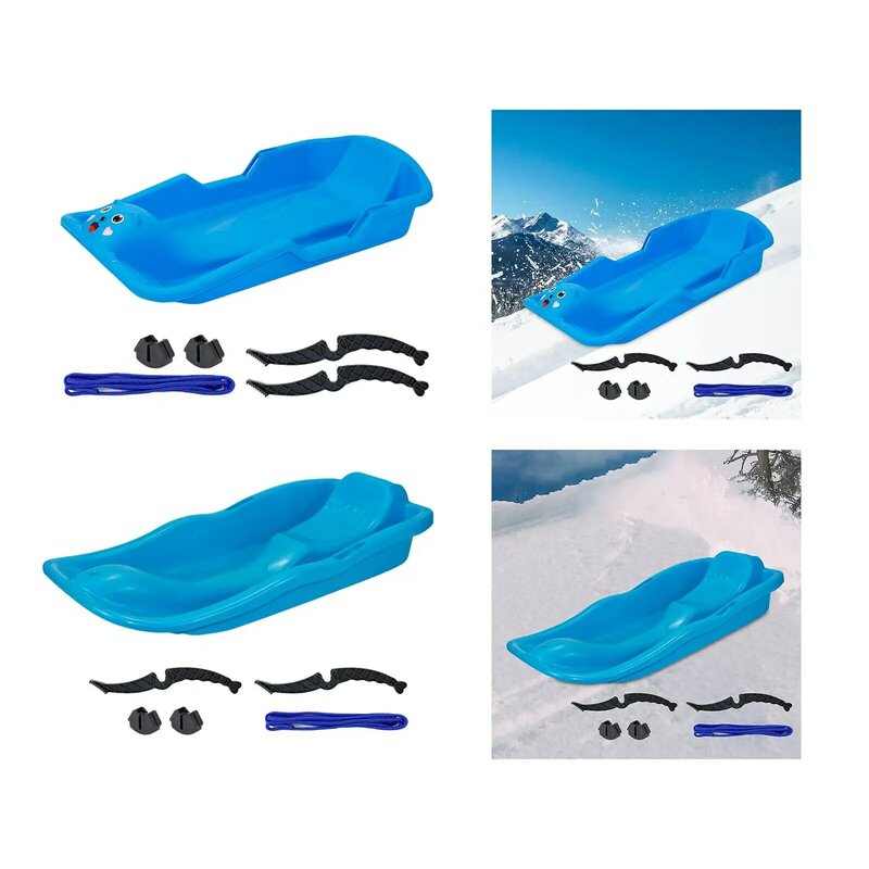 Snow Sled Skiing Board Durable Sandboarding Thicken Skateboard Sledding Boards Outdoor Luge for Boys Girls Children Adults