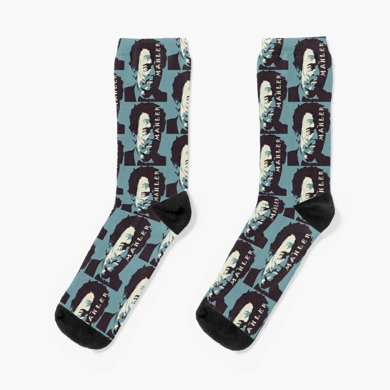 Mahler-calcetines de Liga brillantes para hombre y mujer, medias de Año Nuevo, regalo divertido, venta al por mayor, azul
