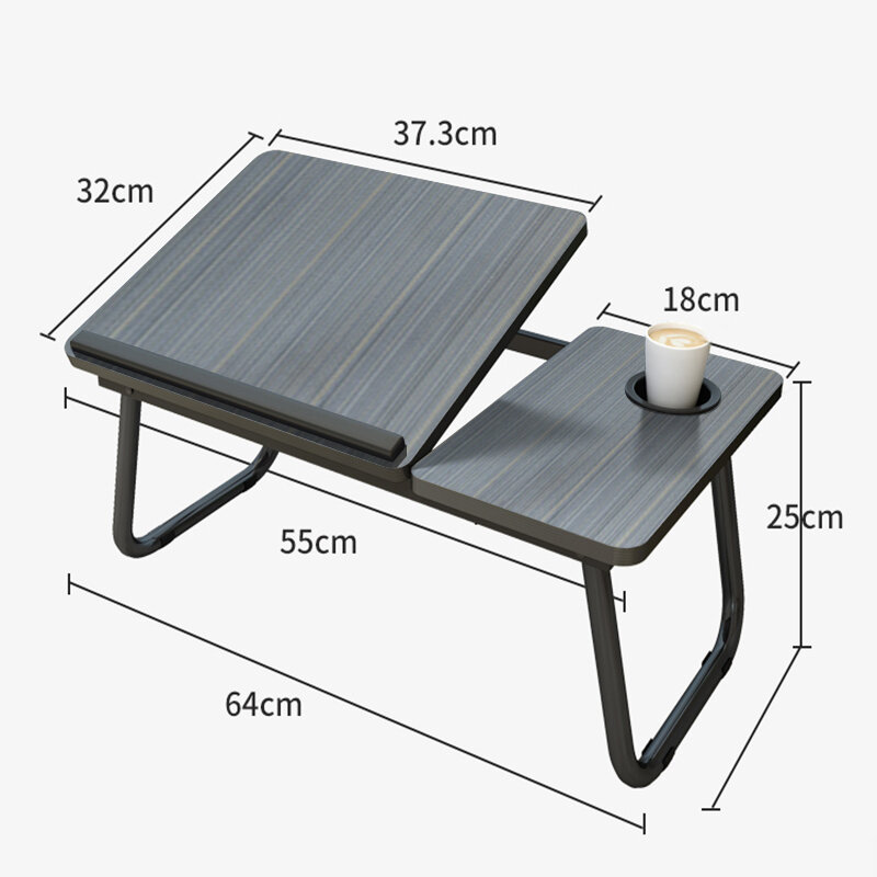 suporte para notebook mesas de computador Dobrável mesa do portátil para cama & sofá portátil cama bandeja mesa de mesa portátil para estudo e leitura cama superior bandeja