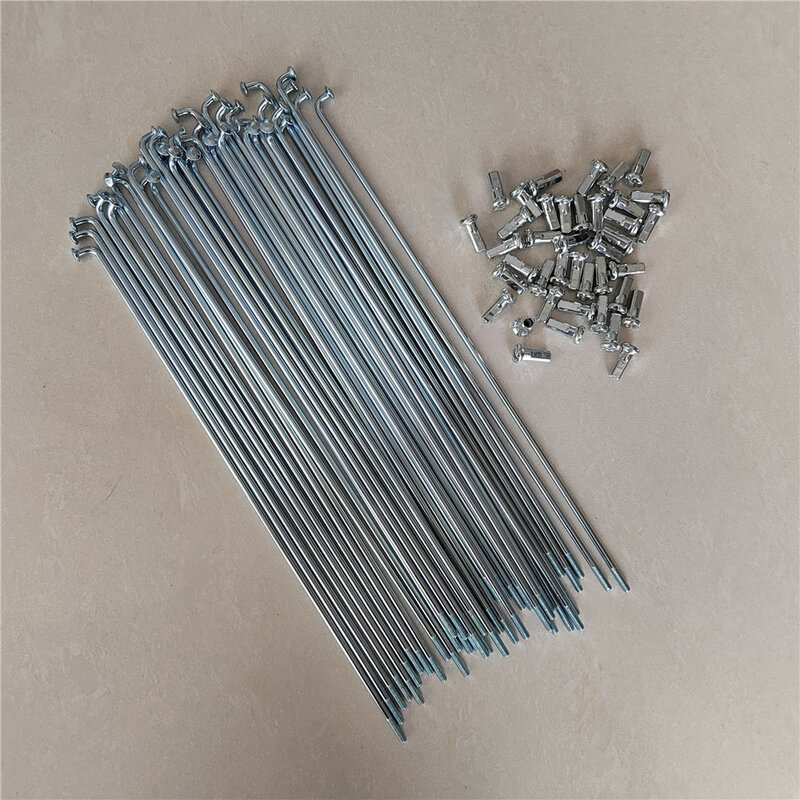 12G Diameter 2.5mm Electric Bicycle Spokes Length 170-305mm Steel 40PCS with Nipples