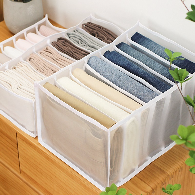 Organizacja jeansów schowek szafa organizator odzież organizacja System szuflady organizery szafka spodnie przechowywanie organizator