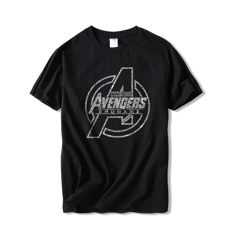 Marvel Endgame Printed T-shirt Avengers T-shirt Summer Men's Cotton T-shirt Y2K Men's top Short sleeve