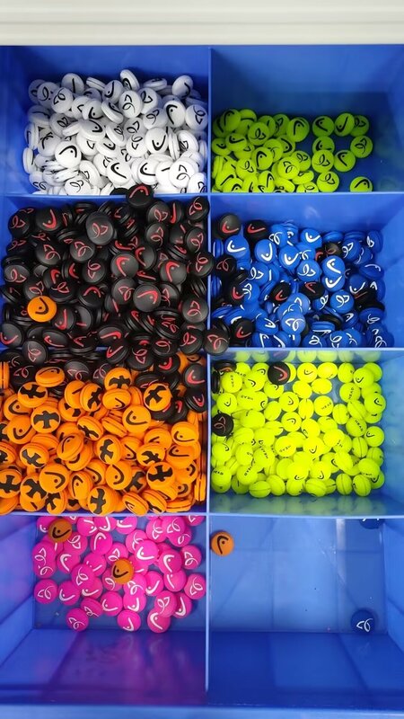 Raquette de tennis circulaire en silicone, amortisseurs de vibrations, accessoires durables PRO DMedals JAR, 60 pièces/lot