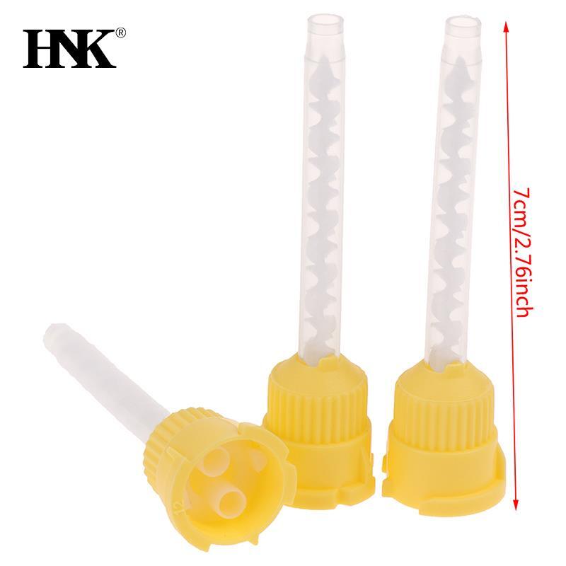 50/100pcs Dental Materials 1:1 Silicone Rubber Conveying Mixing Head Disposable Impression Nozzles Mixing Tips