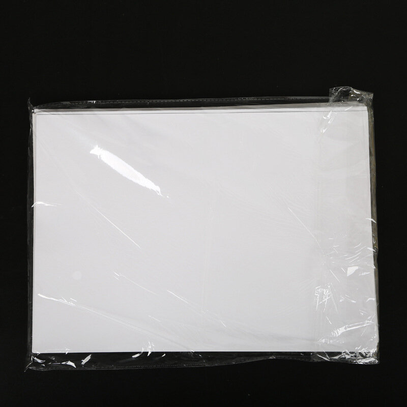 Papier Adhésif A4 Blanc pour Imprimante à Jet d'Encre Laser, Étiquette Étanche, 50 Feuilles/Lot, 256
