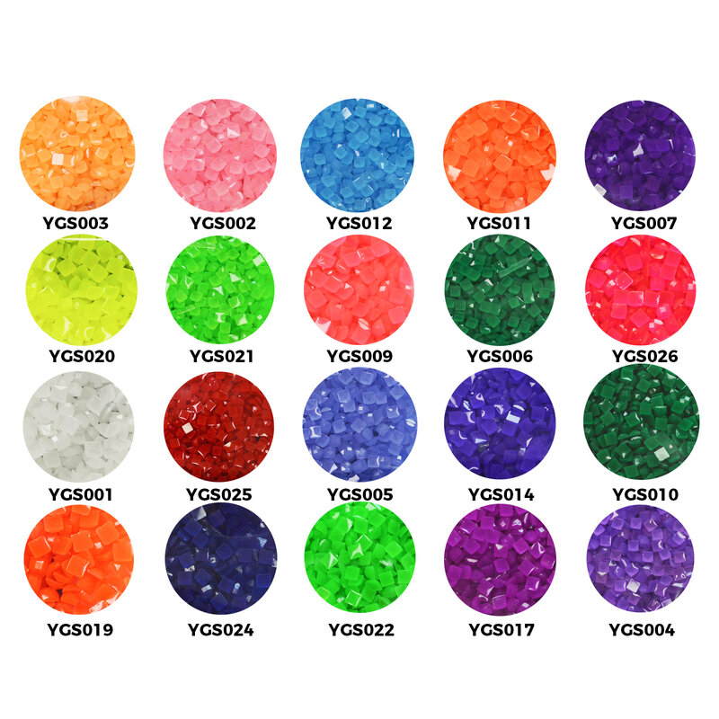 Single Color Diamond Beads for 5D Diamond Painting Accessories, Glow in The Dark Luminous Diamond Painting Drills Square 2.5 mm