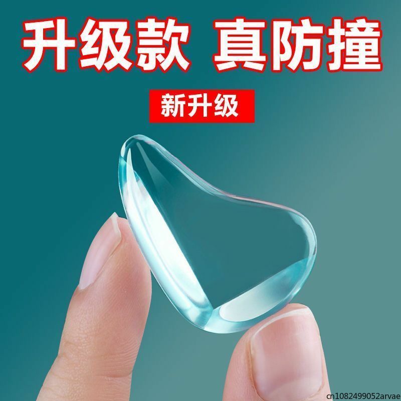 Coin anti-collision en silicone transparent, housse de protection pour coin de table en verre, anti-collision pour enfants, produits ménagers