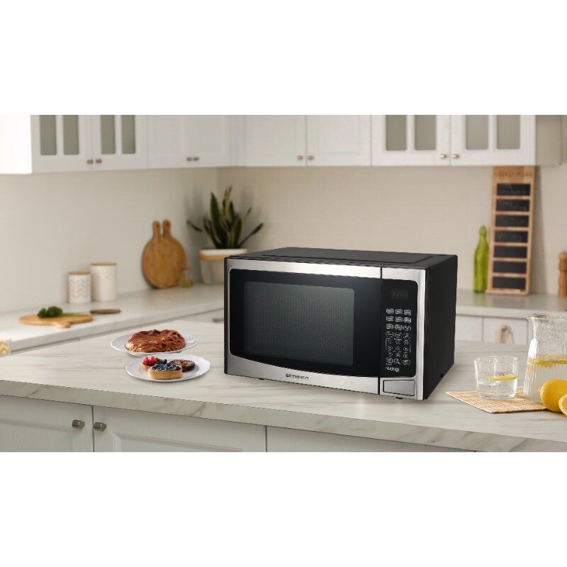 Emerson 1.2 Cu Ft, 1000W Inverter, Control, Stainless Steel Microwave Oven, MWI1212SS