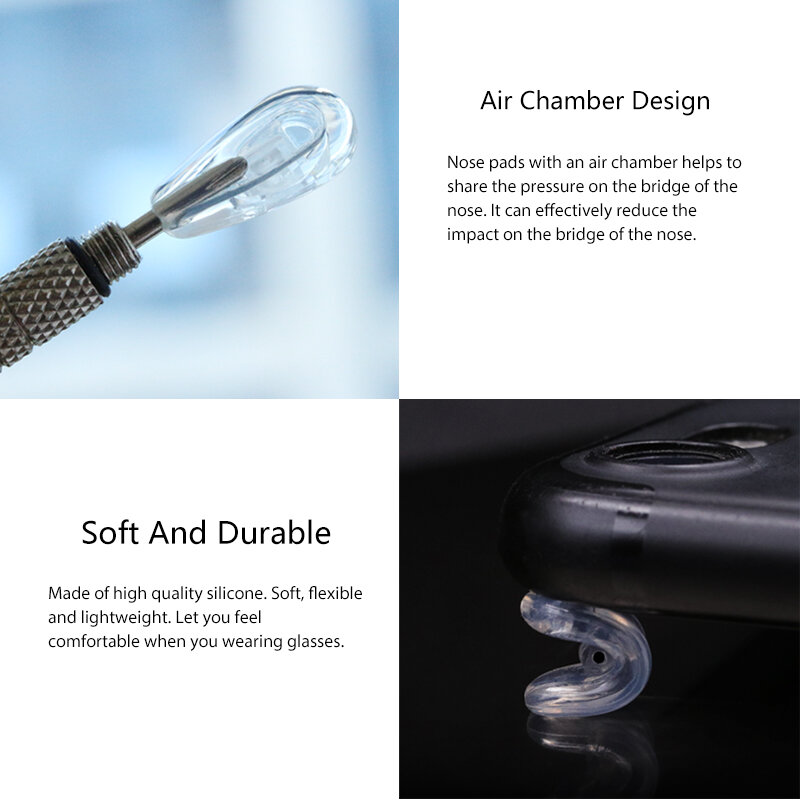 COLOUR_MAX силиконовые носоупоры для очков мягкие носоупоры для очков Солнцезащитные очки винты для очков ремонтный комплект