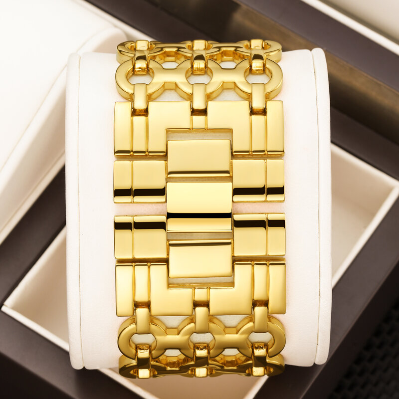 YaLaLuSi Authentic Women'sQuartz Watch Gold Luxury Luxury promozionale skelonized Design Box placcatura in oro sottovuoto in forno