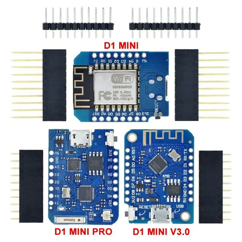 D1 Mini ESP8266 ESP-12 ESP-12F CH340G V2 USB WeMos D1 Mini WIFI Ban Phát Triển D1 Mini NodeMCU Lua IOT Ban 3.3V Với Chân