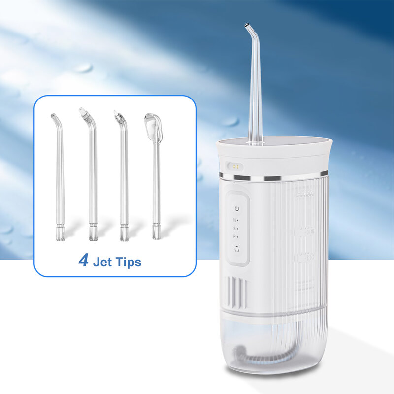Recarregável portátil de água dental Flossers, impermeável Dentes Cleaner, Irrigador Oral, 6 Modos Tanque, Original, 180ml