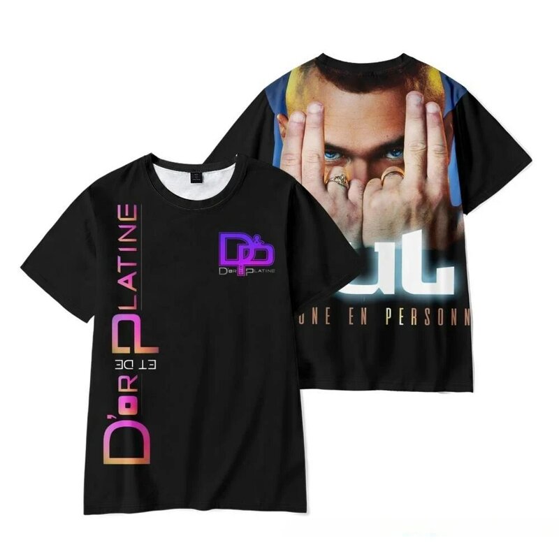 Raper JuL C'est Pas Des Lol 3D T-Shirt z nadrukiem odzież męska damska moda Oversized T Shirt z okrągłym dekoltem odzież Unisex
