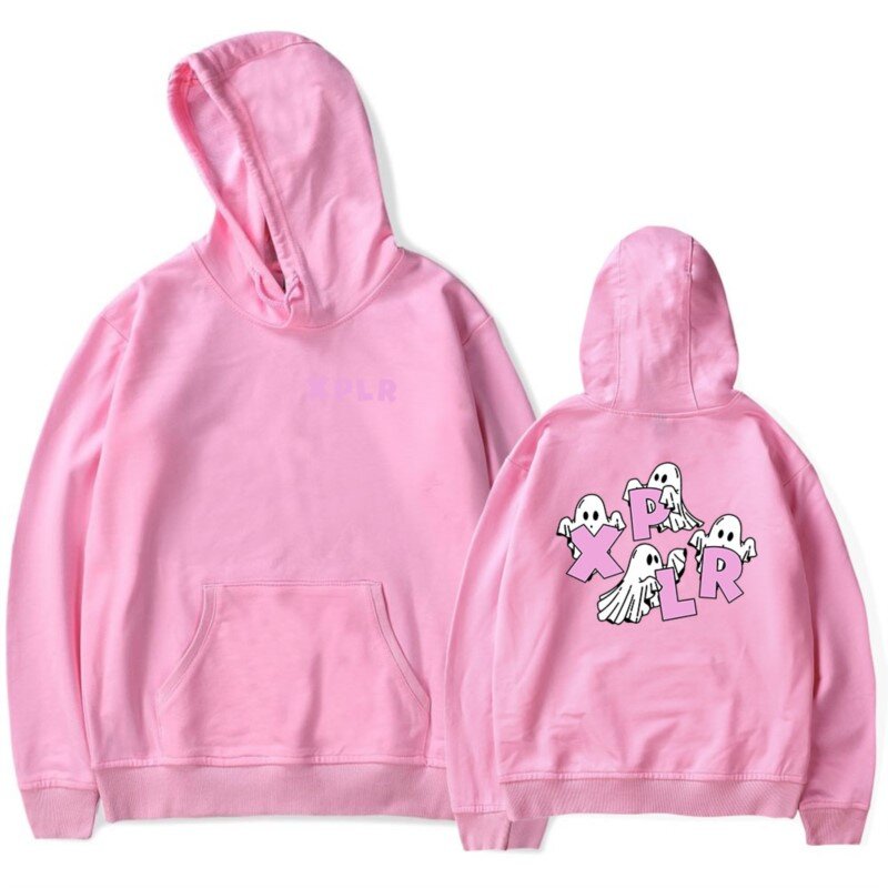 Xplr Ghost Hoodies Sam En Colby Merchandise Voor Man/Vrouw Unisex Hiphop Sweatshirts Met Lange Mouwen Streetwear