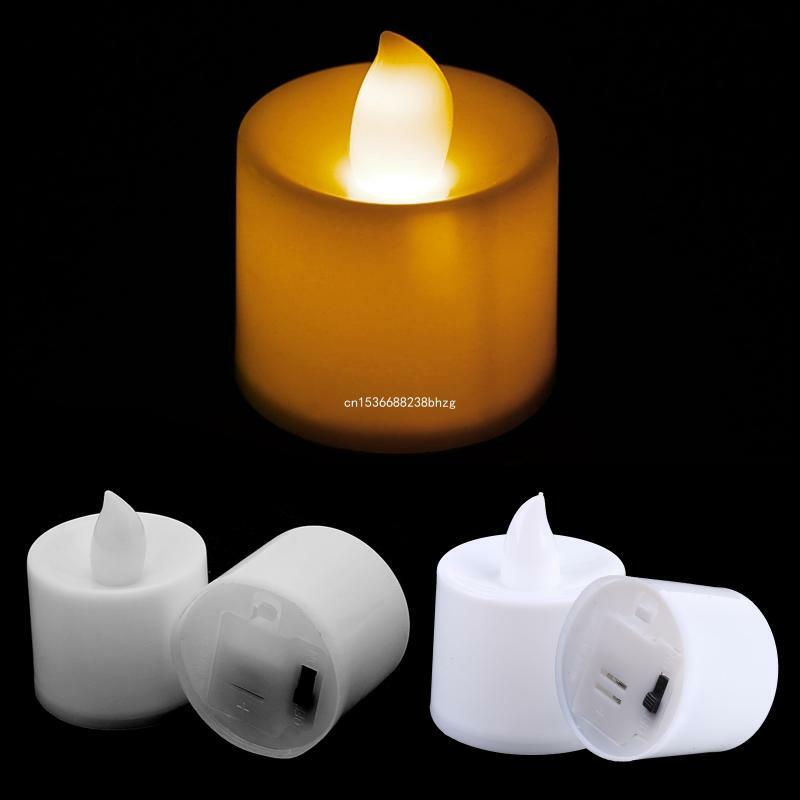 Flameless LED Votive Candles Long Lasting Operated Tea Light for Wedding Dropship