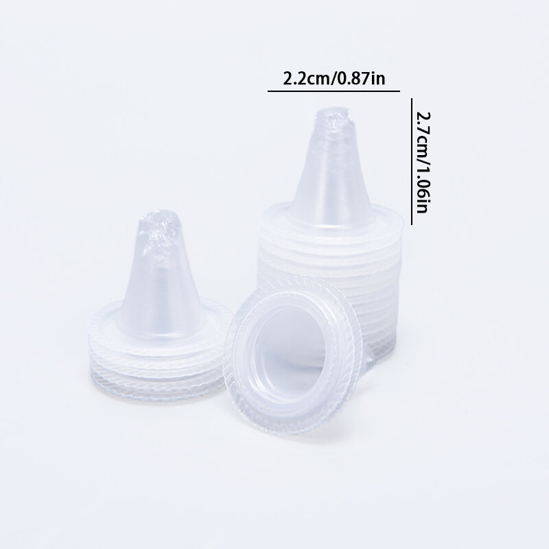 20 pz/pacco termometro per l'orecchio usa e getta copri paraorecchie lente di ricambio sonda universale tappo per macchina siringa per le orecchie per l'assistenza sanitaria del bambino