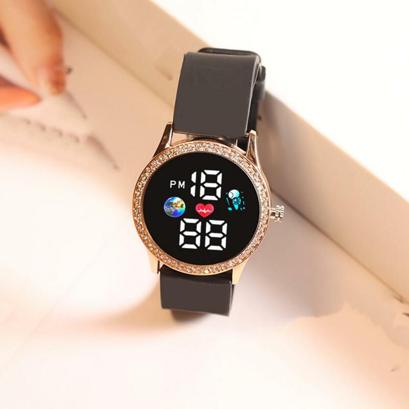 Jam Tangan Digital สปอร์ตสำหรับชายและหญิงนาฬิกาข้อมืออิเล็กทรอนิกส์แฟชั่น Jam Tangan Sport เด็กหญิงเด็กชายนาฬิกาข้อมือ LED