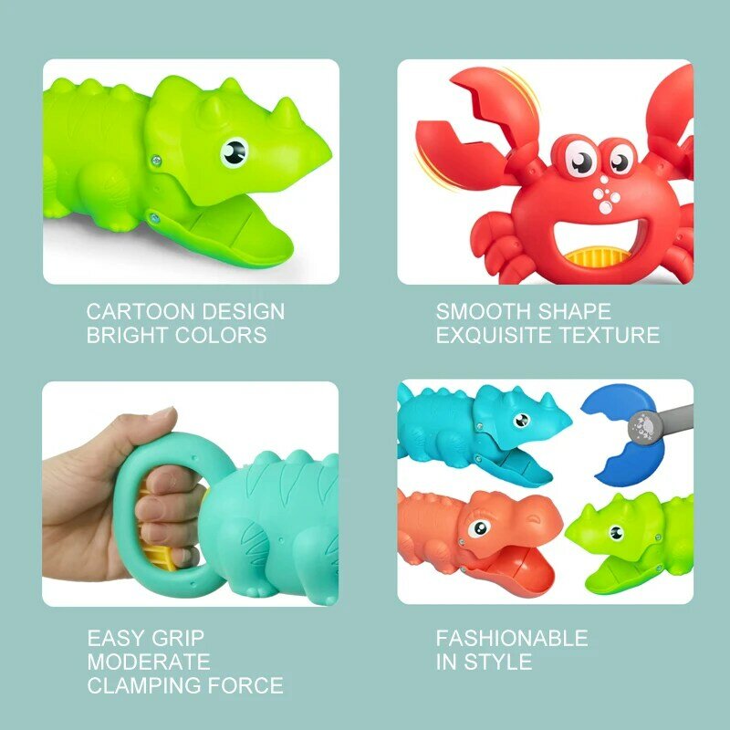 Z30 New Cute Children Beach Maker Clip Lobster Grabber Claw Game Big Novelty Gift Kids Funny Joke Toys Play Tool Gift Water Toys