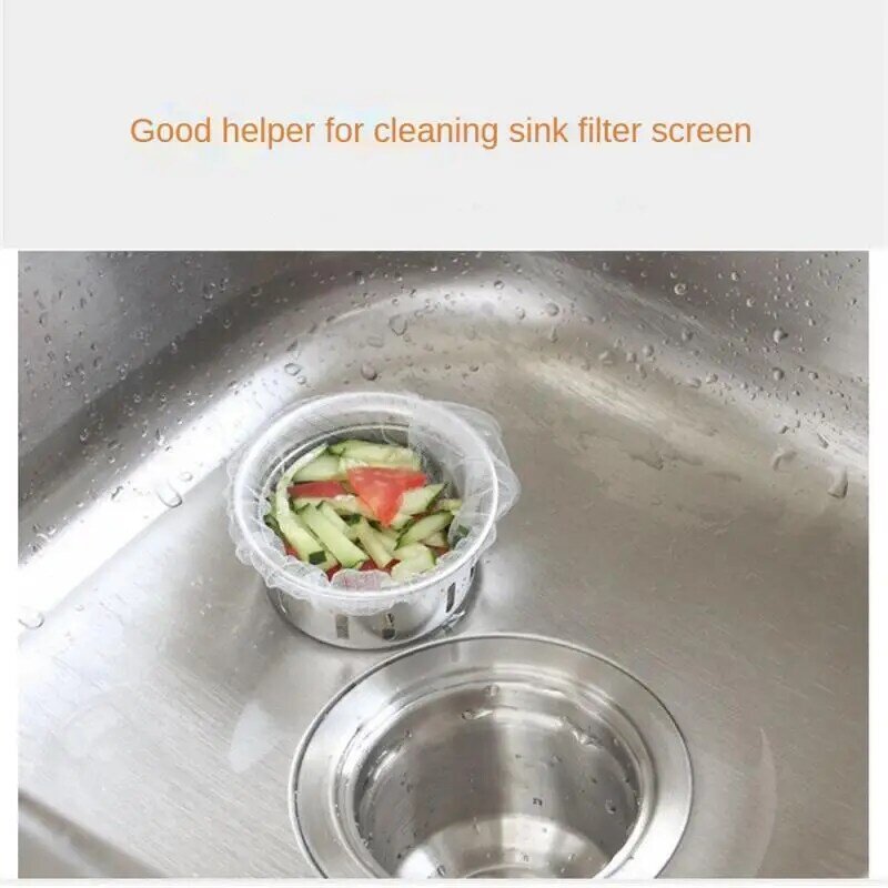 Disposable Kitchen Sink Filters Sewer Anti-blocking Garbage Bags Pool Leak Mesh Bag Sink Clean Strainer Drain Colander