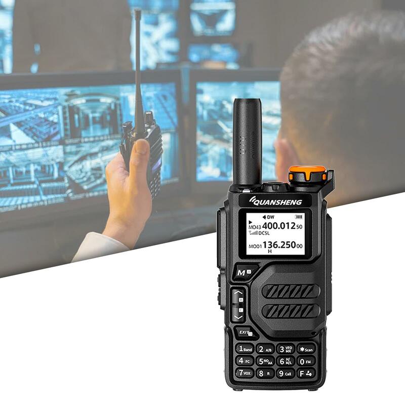 Talkies-walkies perforés pour l'extérieur, radio portable, bonne performance, noir, Uvk5, sortie 5W, 200 canaux de mémoire, LCD rétro4.2, déterminer