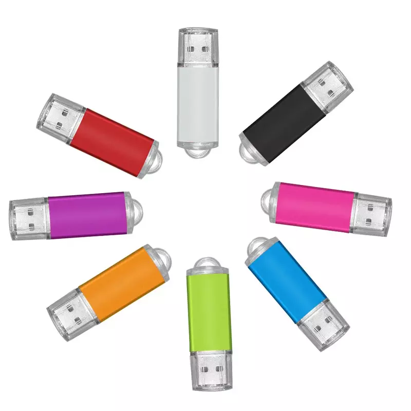 10pcs/lot Free Tailored Logo USB Flash Drive 2.0 Pendrive Wholesale Price 1GB 4GB 128MB 512MB Memory Stick for Photography Gifts