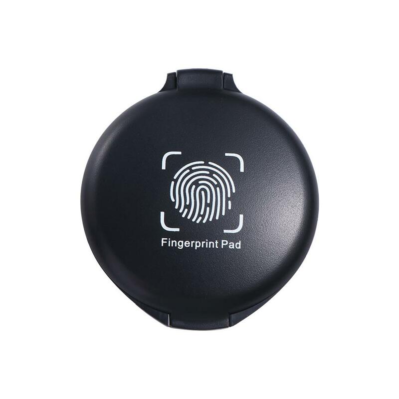 Portátil Mini Fingerprint Ink Pad, Almofada de tinta de estampagem clara, 3 cores, anti-falsificação, contrato, contrato, material de escritório