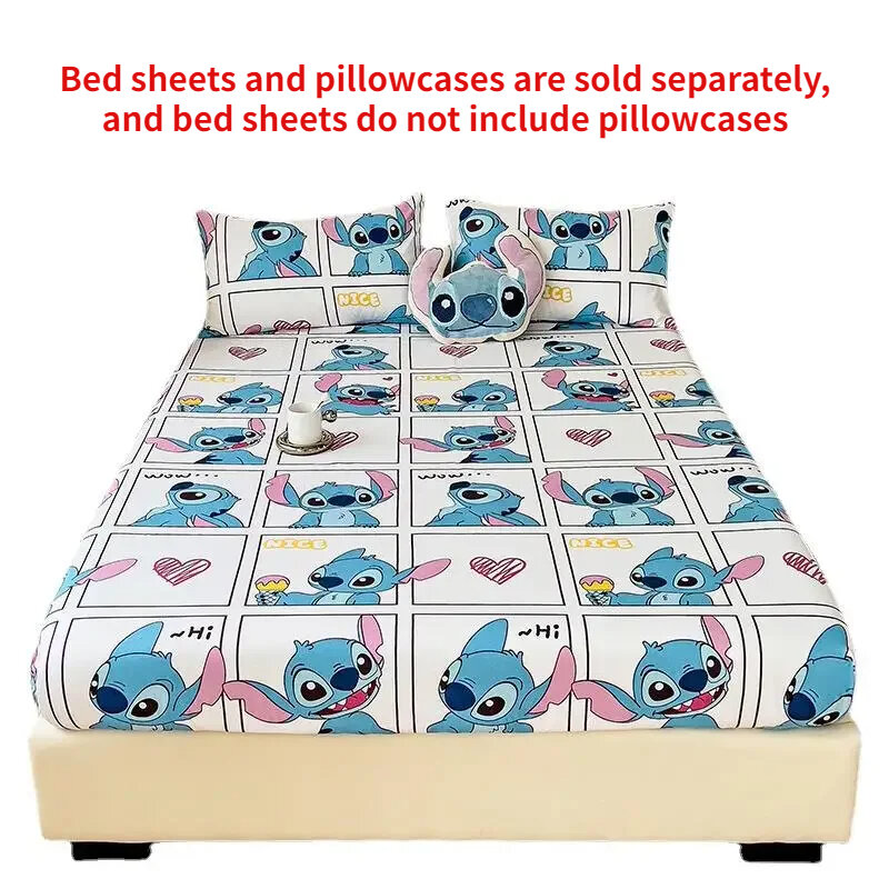 Disney-ropa de cama de Lilo & Stitch para niños, funda de almohada de Anime, edredón, ropa de cama, decoración de dormitorio, regalos de cumpleaños, textiles para el hogar