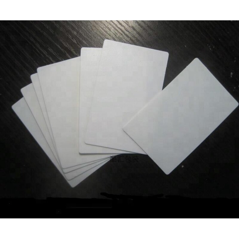 100pcs a lot Hot Sale Blank And White PVC Card CR80 for Plastic Card Printer