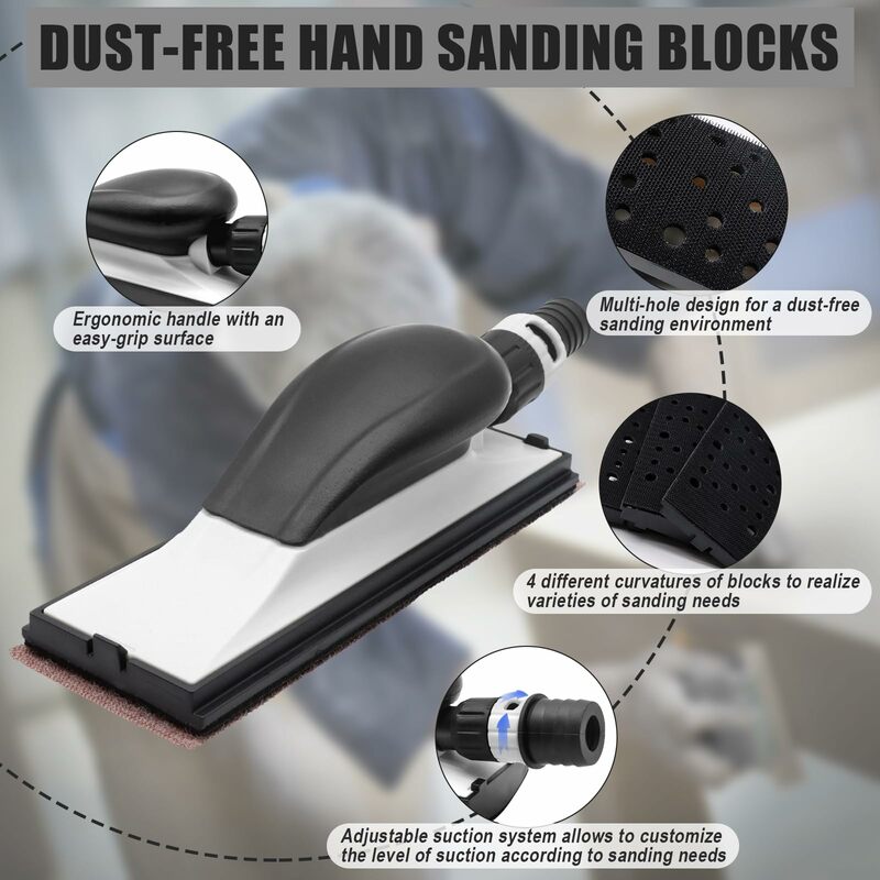 70X200 mm Hand Sanding Block with Mesh Sanding Paper Sanding Grinding Sponge Block for Wood Polishing Car Detailing  Mesh