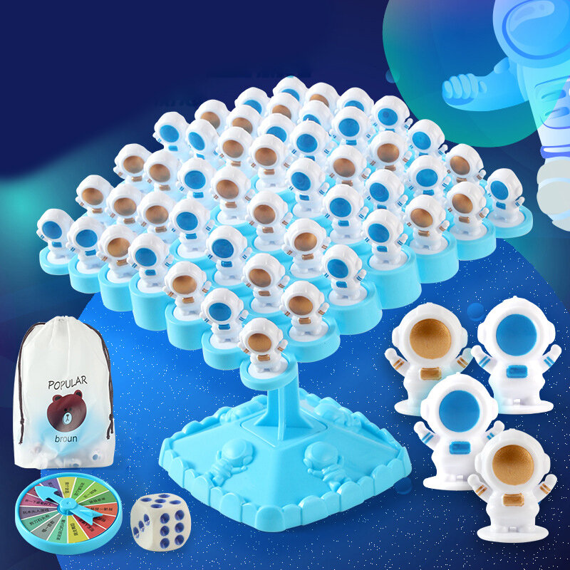 Equilibrando Astronautas Puzzle Toy Set Para Crianças, Equilíbrio Do Espaço, Empilhamento, Lazer, Interativo, Desktop, Batalha, Jogos de Tabuleiro, Árvore Equilibrada