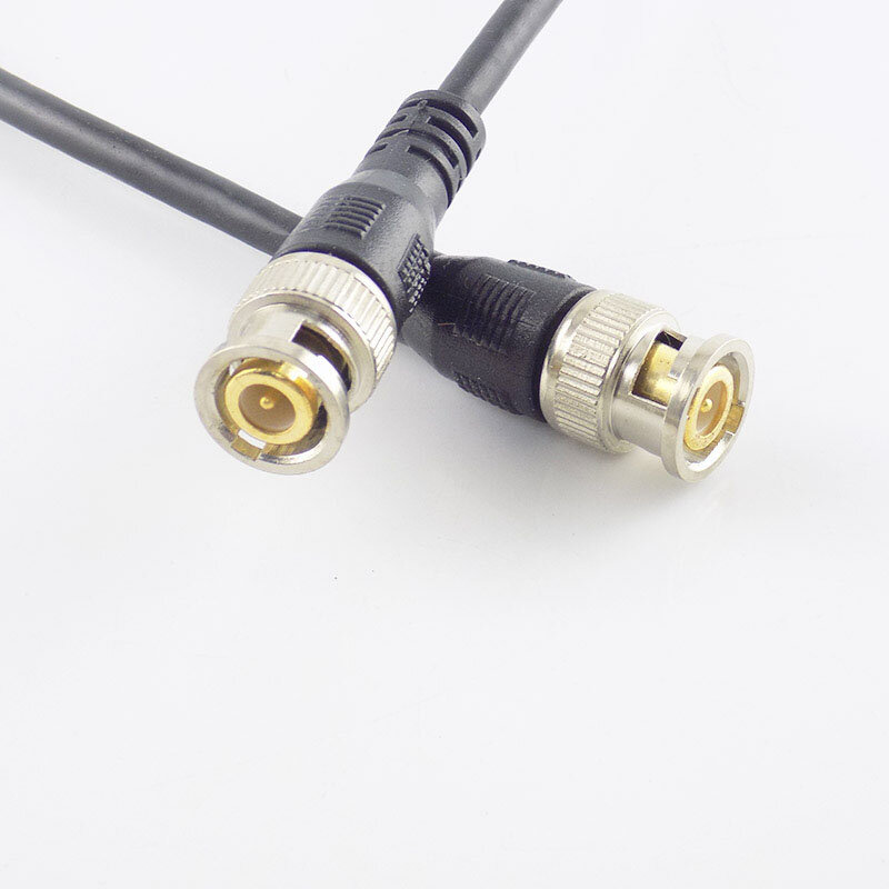 Cable adaptador macho BNC a macho BNC para cámara CCTV, accesorios de Cable de conexión, 0,5 M/1M/2M/3M