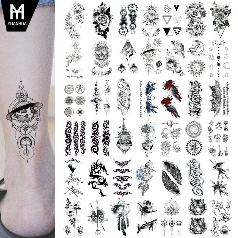 Высококачественные одноразовые мини-наклейки для татуировок