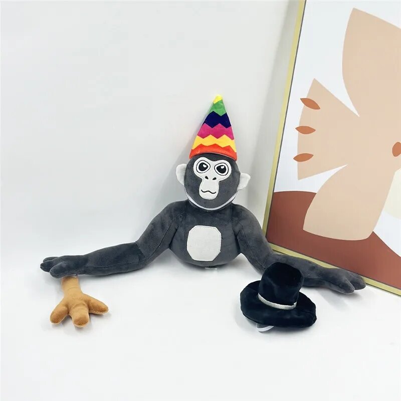Terbaru Gorilla Tag Monke boneka mainan mewah lucu kartun hewan boneka lembut mainan ulang tahun Natal hadiah untuk anak-anak