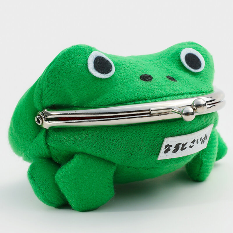 Neuheit Entzückende Anime Frosch Brieftasche Geldbörse Schlüssel Kette Nette Plüsch Frosch Cartoon Cosplay Geldbörse Für Frauen Tasche Zubehör