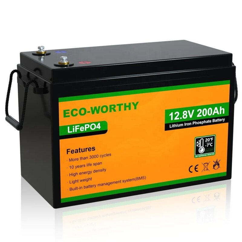 Bateria exterior do armazenamento de energia, ciclo Eco-amigável, de alta qualidade, profundo, 12V, 200Ah