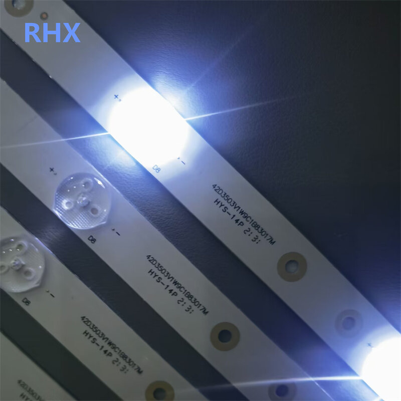Tira de luces LED de retroiluminación, accesorio para 8149010042004, 23010424900010, 6501L830000030, 12-42C4X9-830-M02, 9LED, 830MM, 3V, 100% nuevo