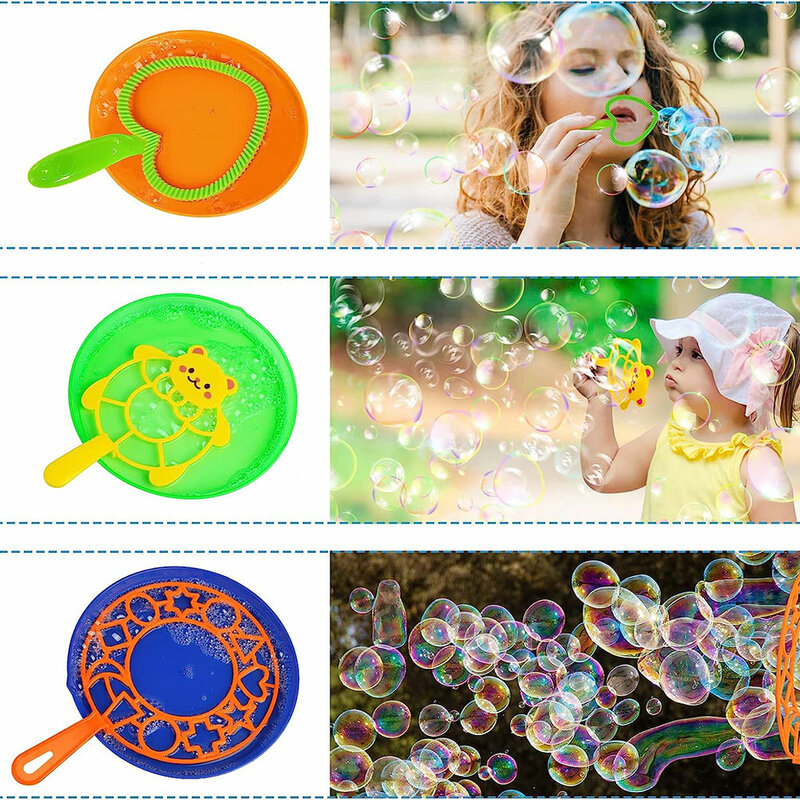 3/7Pcs Bubble Blowing Tools sapone Bubble Stick Set Bubble Blowing Toys Outdoor Kids Fun Toys giocattoli interattivi per la famiglia