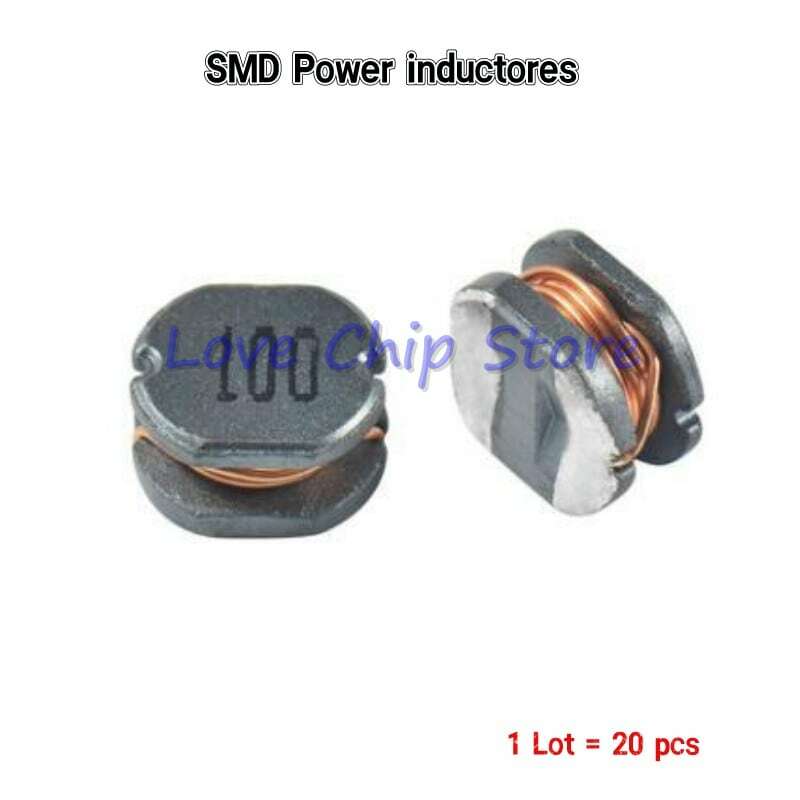 CD73 20Pcs SMD Indutor De Alta Potência 7.8*7.0*3mm 2.2UH 3.3UH 4.7UH 6.8UH 10UH 22UH 33UH 47UH 2R2 3R3 4R7 6R8 Poder Indutância