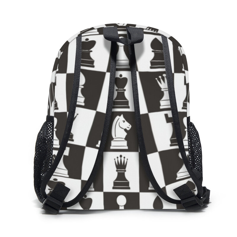 Kids Backpack Chess pieces on board Kindergarten Children Mochila School Bag
