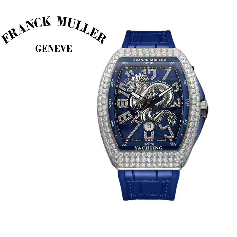 Franck Muller Longteng V45 Yacht Series Man Watch Waterproof Automatic Movement Men's Watches High-end Luxury Watches For Men.