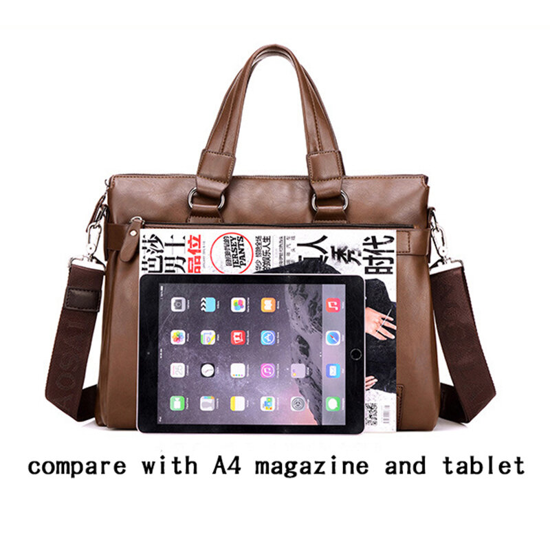 メンズレザーレットバッグ,ビジネスバッグ,大容量メッセンジャーバッグ,財布付きの新しいデザイン