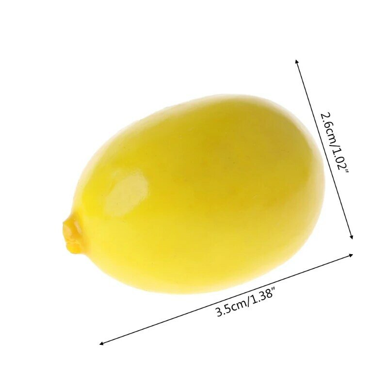 20 stücke Simulation Künstliche Zitrone Gefälschte Obst Disply Home Party Decor G5AB