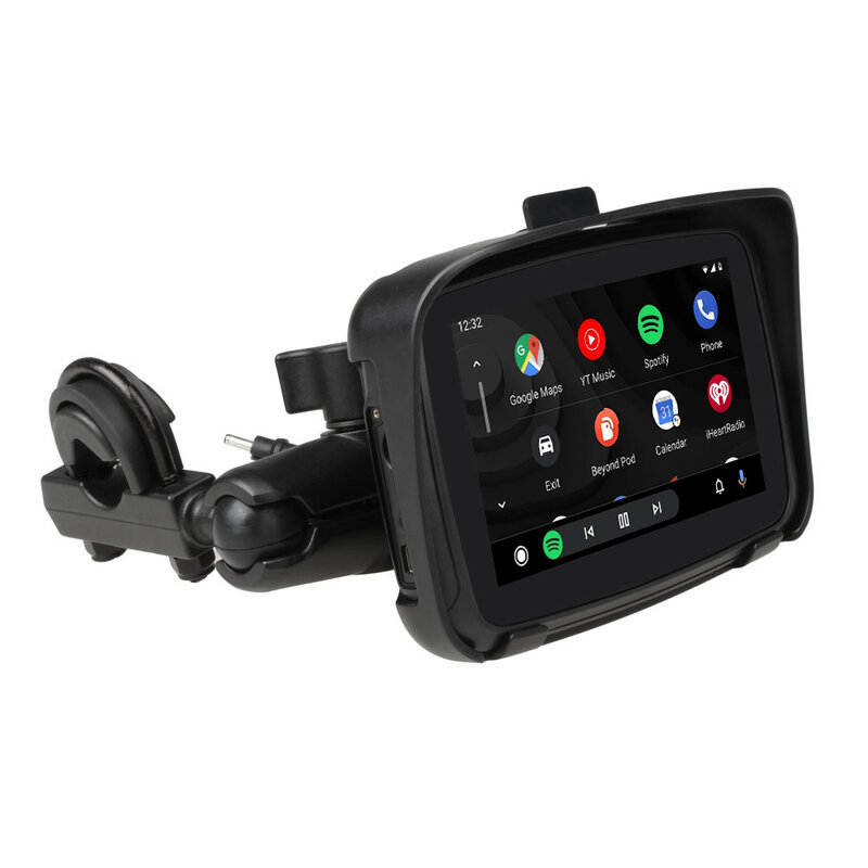 EKIY Navegación GPS Motocicleta IPX7 Pantalla de visualización Impermeable Apple Carplay Motocicleta Portátil Monitor Automático Inalámbrico Android