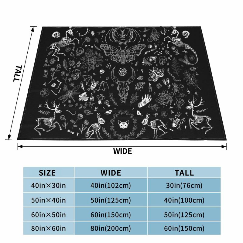 Gothic tapestry Throw Blanket Giant Sofa warm for winter blankets ands Blankets